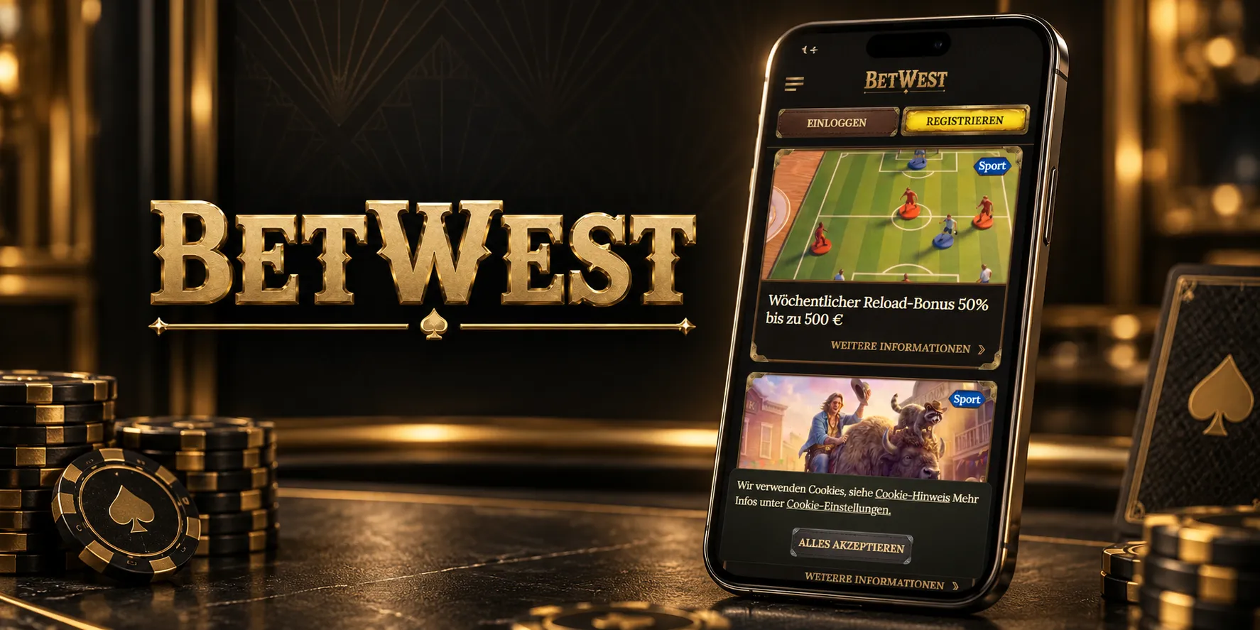 BetWest Casino App-Screenshot